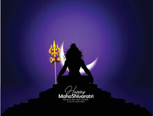 Maha Shivratri Illustration Of Lord Shiva For Happy Shivratri