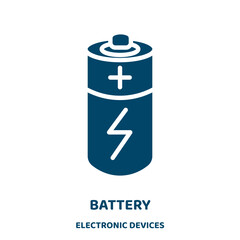 Poster - battery vector icon from electronic devices collection. power filled flat symbol for mobile concept 
