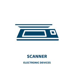 Poster - scanner vector icon from electronic devices collection. technology filled flat symbol for mobile con