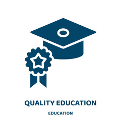 Poster - quality education vector icon from education collection. education filled flat symbol for mobile con