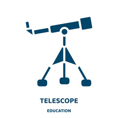 Wall Mural - telescope vector icon from education collection. science filled flat symbol for mobile concept and w