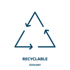 Poster - recyclable vector icon from ecology collection. garbage filled flat symbol for mobile concept and web design. Black pollution glyph icon. Isolated sign, logo illustration. Vector graphics.