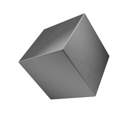 Black geometric elements in 3d render