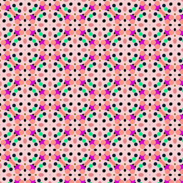 Digital computer graphics seamless pattern. Texture design for fabric, wallpaper, background.