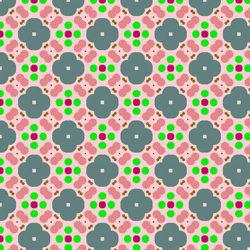 Digital computer graphics seamless pattern. Texture design for fabric, wallpaper, background.