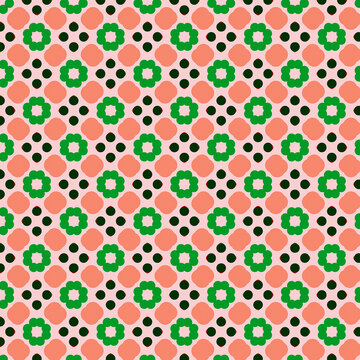 Digital computer graphics seamless pattern. Texture design for fabric, wallpaper, background.