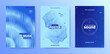 © ingara - Vector Techno Sound Flyers. Electronic Party Poster. Dance Music Cover. Abstract 3d Background. Dj Techno Sound Flyer. Futuristic Fest Banner. Gradient Distort Lines. Techno Sound Flyer Set.
