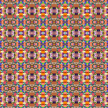 Digital computer graphics seamless pattern. Texture design for fabric, wallpaper, background.
