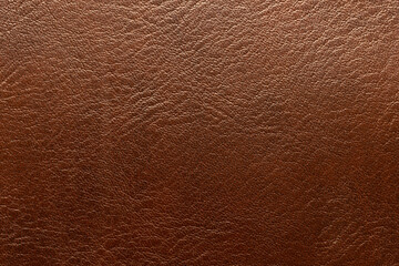 Canvas Print - Brown leather and a textured background.