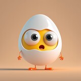 Fototapeta Panele - Cute Egg Character