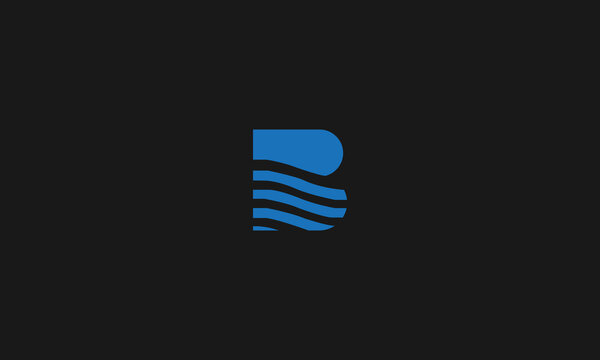 LEETER B LOGO DESIGN WITH NEGATIVE SPACE EFFECT FOR ILLUSTRATION USE