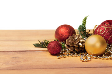 Wall Mural - beautiful christmas decorations on background
