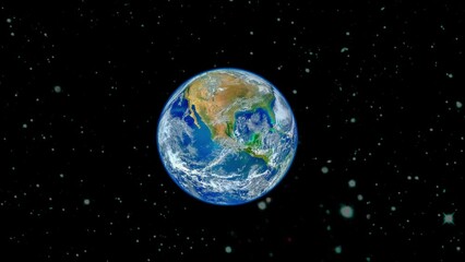 Wall Mural - planet earth seen from space. elements of this video furnished by nasa.