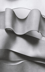 Wall Mural - Gray waves abstract concept, texture background