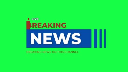 Breaking news Studio Background for news report and breaking news on world live report  Template intro for TV broadcast news program green show screen