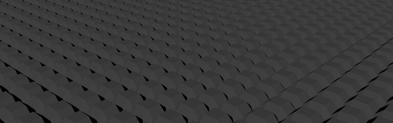 Poster - Gray abstract 3d background, banner or screensaver. Geometric figures.