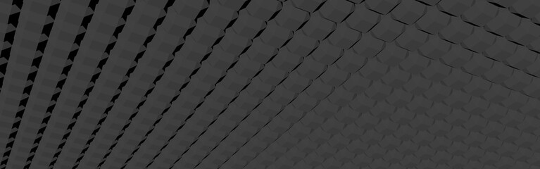 Poster - Gray abstract 3d background, banner or screensaver. Geometric figures.