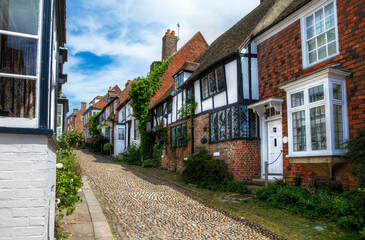 Poster - Charming Houses in Beautiful, Cobbled Mermaid Street, Rye, England