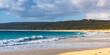 panorama of hamelin bay beach, famous beach in western australia in margaret river region