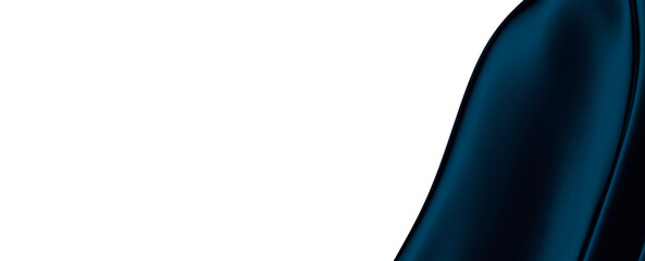 Poster - blue wave abstract background 3d rendering flat design style