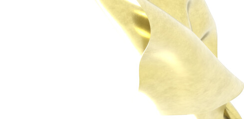 Poster - gold cloth, luxury smooth golden background, wave