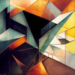 abstract geometric background,. generative ai.
