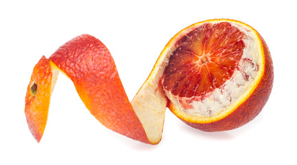 Canvas Print - Red oranges isolated on white background.