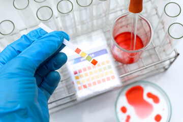 Poster - universal indicator paper, Litmus Paper of ph Value Measurement