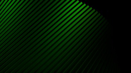 Poster - Abstract 3d animation of moving curved structure. Design. Striped 3d structure rotates in space on black background. Spiral 3d structure rotates with dizzying effect in space
