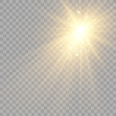 Wall Mural - 	
Vector transparent sunlight special lens flare light effect. Bright beautiful star. Light from the rays.	