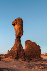 Wall Mural - Rock Formations during Sunrise in the Desert