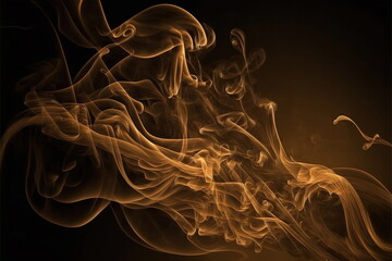 Poster - smoke with black background, cloud, Made by AI,Artificial intelligence