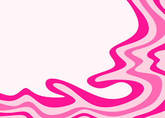 Poster - Abstract valentine background with gradient wavy line and with some copy space area