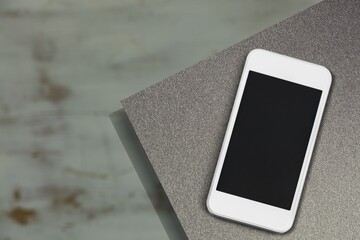 Poster - Modern mobile phone with a blank screen