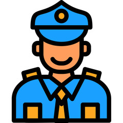 Wall Mural - Policeman Icon