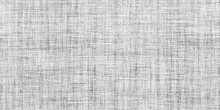 Seamless Rough Canvas, Linen, Denim Or Burlap Background In Black And White Monochrome. Transparent Texture Overlay Of A High Resolution Textile Pattern. Fashion Fabric Backdrop 3D Rendering..