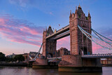 Fototapeta Londyn - London Bridge at sunset