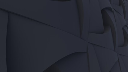 Poster - abstarct background design black curve shapes 