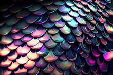 Colorful Dragon Scale Pattern Texture Background - Juicy Colors