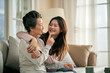 © imtmphoto - asian elderly mother and adult daughter enjoying good time together