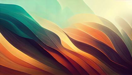 Organic abstract gradient wallpaper background header illustration