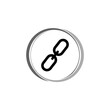 © Jovana - Chain, link icon  isolated on circle background