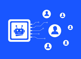 Poster - ai customer segmentation concept. advanced automated target audience and customer segmentation. ai i
