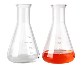 Wall Mural - flask on transparent background
