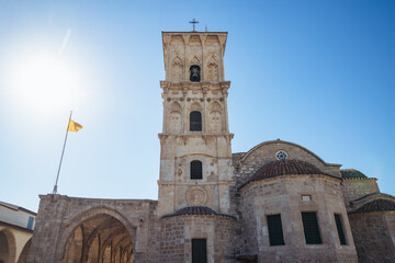 Wall Mural - Church of Saint Lazarus on Saint Lazarus Square in Old Town of Larnaca city, Cyprus island country