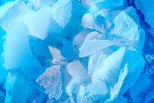 Background Of Blue Ice Cubes
