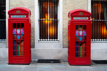 LGTBQ  London Flags In Phone Booth