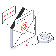 Canvas Print - Secure Email 