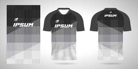 white sports shirt jersey design template	