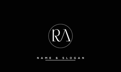 RA,  AR,  R,  A  Abstract  Letters  Logo  Monogram